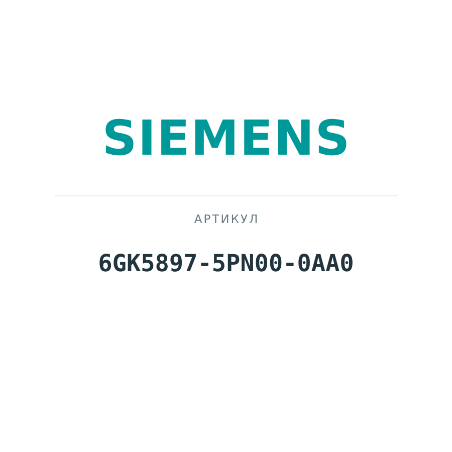 6GK5897-5PN00-0AA0 (6GK58975PN000AA0)